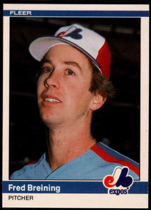 1984 Fleer Update #16 Fred Breining NM Montreal Expos 