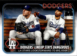 2024 Topps #401 Dodgers' Lineup Stays Dangerous NM-MT Los Angeles Dodgers 