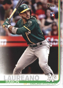 SOLD 77487 2019 Topps #64 Ramon Laureano NM-MT RC Rookie Oakland Athletics 