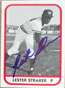 Les Straker Autographed 1981 TCMA Waterbury Reds #8