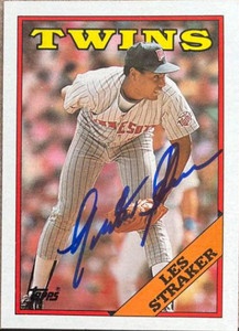 Les Straker Autographed 1988 Topps #264