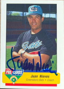 Juan Nieves Autographed 1994 Fleer ProCards #493