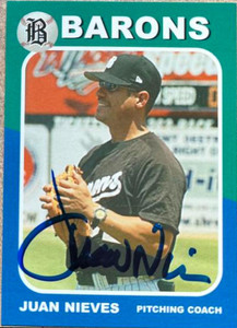 Juan Nieves Autographed 2003 Grandstand Birmingham Barons #52