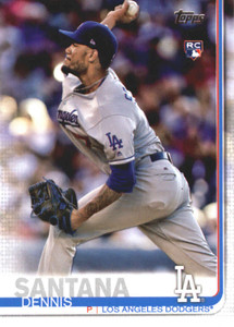 2019 Topps #95 Dennis Santana NM-MT RC Rookie Los Angeles Dodgers 