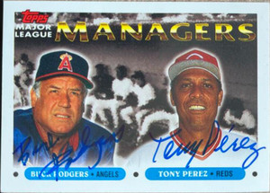 Tony Perez & Bob "Buck" Rodgers Autographed 1993 Topps #503
