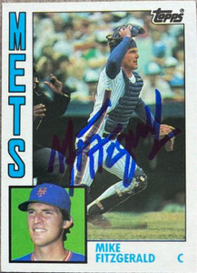 Mike Fitzgerald Autographed 1984 Topps Traded #37T