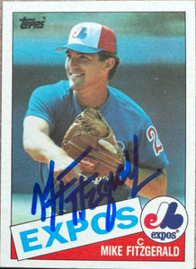 Mike Fitzgerald Autographed 1985 Topps Traded #34T