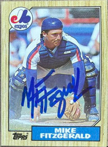 Mike Fitzgerald Autographed 1987 Topps #212