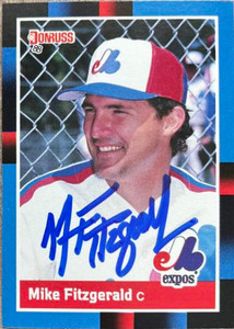 Mike Fitzgerald Autographed 1988 Donruss #159