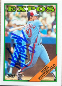 Mike Fitzgerald Autographed 1988 Topps Tiffany #674