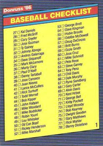 1986 Donruss #655b Checklist 27-130 COR NM-MT Checklist 