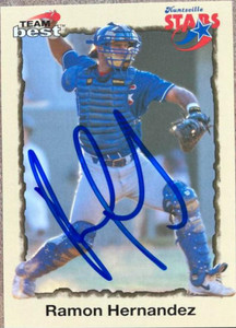 Ramon Hernandez Autographed 1998 Team Best #70