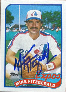 Mike Fitzgerald Autographed 1989 Topps #23