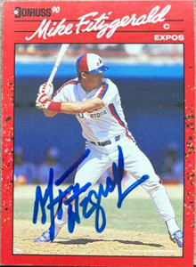 Mike Fitzgerald Autographed 1990 Donruss #392