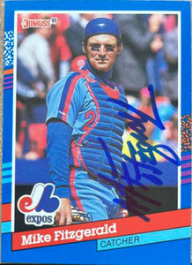 Mike Fitzgerald Autographed 1991 Donruss #82