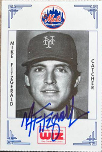 Mike Fitzgerald Autographed 1991 The Wiz New York Mets #116 