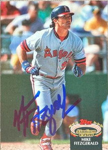 Mike Fitzgerald Autographed 1992 Stadium Club #844