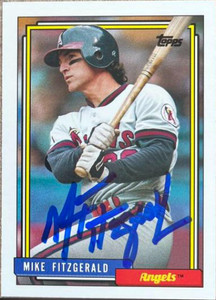 Mike Fitzgerald Autographed 1992 Topps Traded #31T