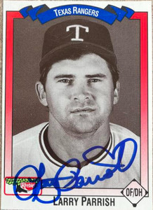 Larry Parrish Autographed 1993 Keebler Texas Rangers #288