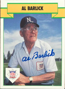 Al Barlick Autographed 1990 T&M Sports Umpires #71 