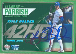 Larry Parrish Autographed 2018 BBM Time Travel 1989 - Central League Titleholders #CT2 