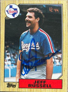 Jeff Russell Autographed 1987 Topps #444