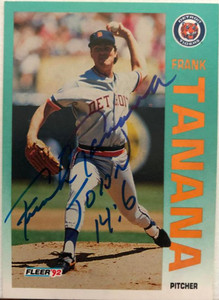 Frank Tanana Autographed 1992 Fleer #145