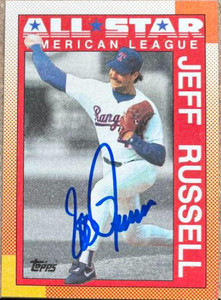 Jeff Russell Autographed 1990 Topps #395