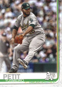 2019 Topps #637 Yusmeiro Petit NM-MT Oakland Athletics 