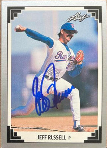 Jeff Russell Autographed 1991 Leaf #291