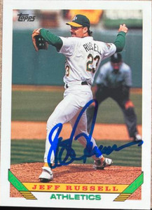 Jeff Russell Autographed 1993 Topps #736