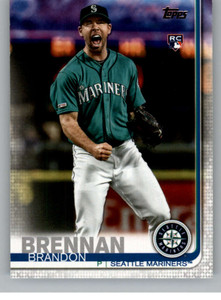 SOLD 78134 2019 Topps Update #US11 Brandon Brennan NM-MT RC Rookie Seattle Mariners 