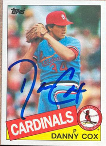 Danny Cox Autographed 1985 Topps #499