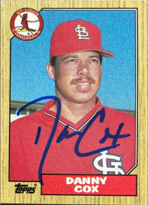 Danny Cox Autographed 1987 Topps #621