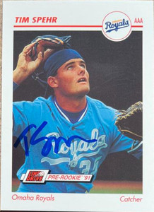 Tim Spehr Autographed 1991 Line Drive AAA #28