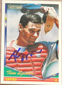 Tim Spehr Autographed 1994 Topps Gold #714
