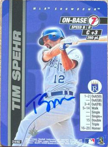 Tim Spehr Autographed 2000 MLB Showdown 1st Edition #214 Tim Spehr Autographed 2000 MLB Showdown 1st Edition #214