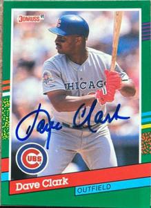 Dave Clark Autographed 1991 Donruss #616