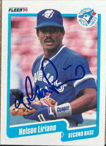 Nelson Liriano Autographed 1990 Fleer #87