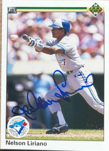 Nelson Liriano Autographed 1990 Upper Deck #134
