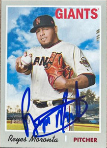 Reyes Moronta Autographed 2019 Topps Heritage #337 Reyes Moronta Autographed 2019 Topps Heritage #337