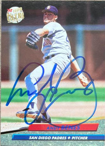 Andy Benes Autographed 1992 Fleer Ultra #274