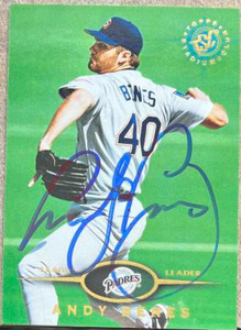 Andy Benes Autographed 1995 Stadium Club #26
