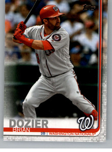 2019 Topps Update #US158 Brian Dozier NM-MT Washington Nationals 