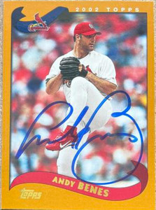 Andy Benes Autographed 2002 Topps #621