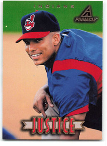 1997 New Pinnacle #33 David Justice NM-MT Cleveland Indians 