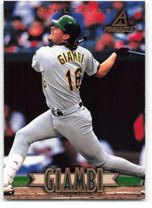 1997 New Pinnacle #74 Jason Giambi NM-MT Oakland Athletics 
