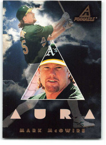 1997 New Pinnacle #188 Mark McGwire AURA NM-MT Oakland Athletics 