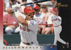 1997 Pinnacle XPress #4 Juan Gonzalez NM-MT Texas Rangers 