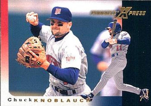 1997 Pinnacle XPress #18 Chuck Knoblauch NM-MT Minnesota Twins 
